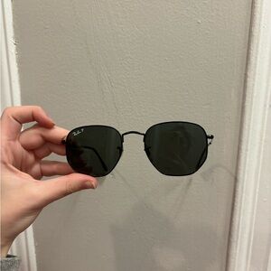 Ray-Ban Black Hexagonal Sunglasses